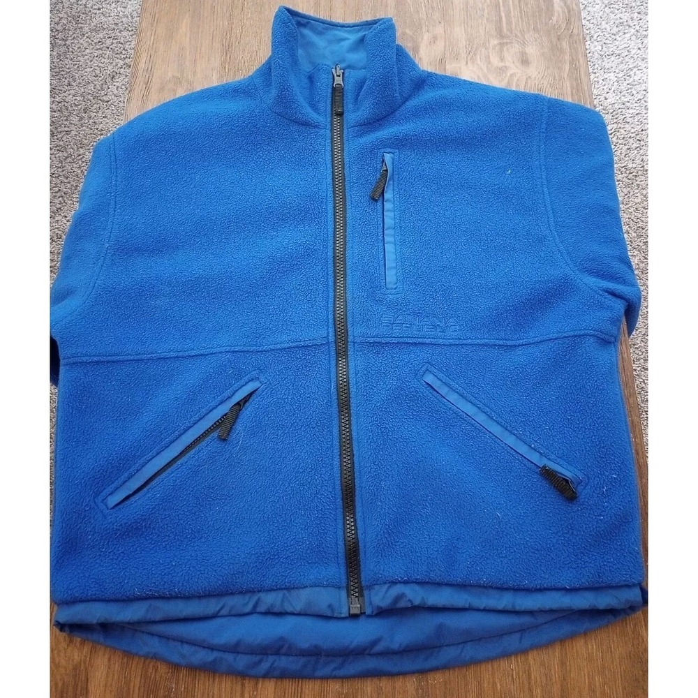 BR Banana Republic Rev. 2in1 Nylon Poly Blue Jacket Mens Coat Size Small Vintage